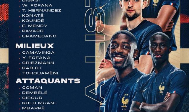 开云体育在线-法国队名单：姆总格子领衔，31球拉卡再负36岁吉鲁