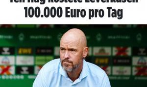 开云体育入口-日入10万欧！滕哈赫下课解约金500万欧，两个月工资近100万欧